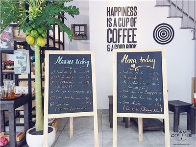 Trang trí Vintage cực chất với bảng đen viết phấn Handcraft